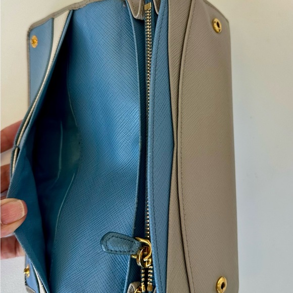 Prada Blue and Beige Wallet - Picture 5 of 11